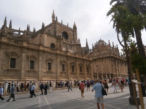 One of the most majestic attractions in Seville is of course The Cathedral of Seville.  It is the first place most tourists are brought.  © Photo by Florence Ricchiazzi Lince