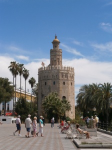 This is the Torre del Oro.  It was built as a watchtower.  Today it is a Naval Museum.  © Photo by Florence Ricchiazzi Lince